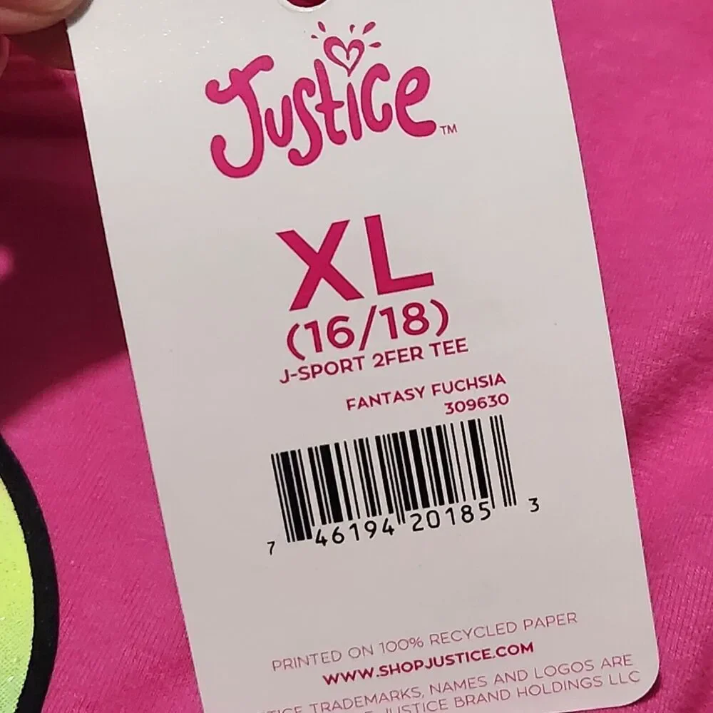 Justice Sweatshirt For Girls Pink Size XL Crop Logo Graphic with Tie Dye Bra